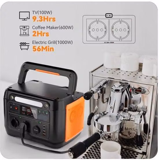 Centralina portatile – Capacità: 1030 Wh – Generatore per campeggio – Alimentazione di emergenza – Portatile – Batteria