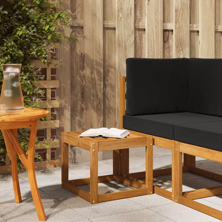 vidaXL Panca Sgabello Legno di Acacia Massello Naturale
