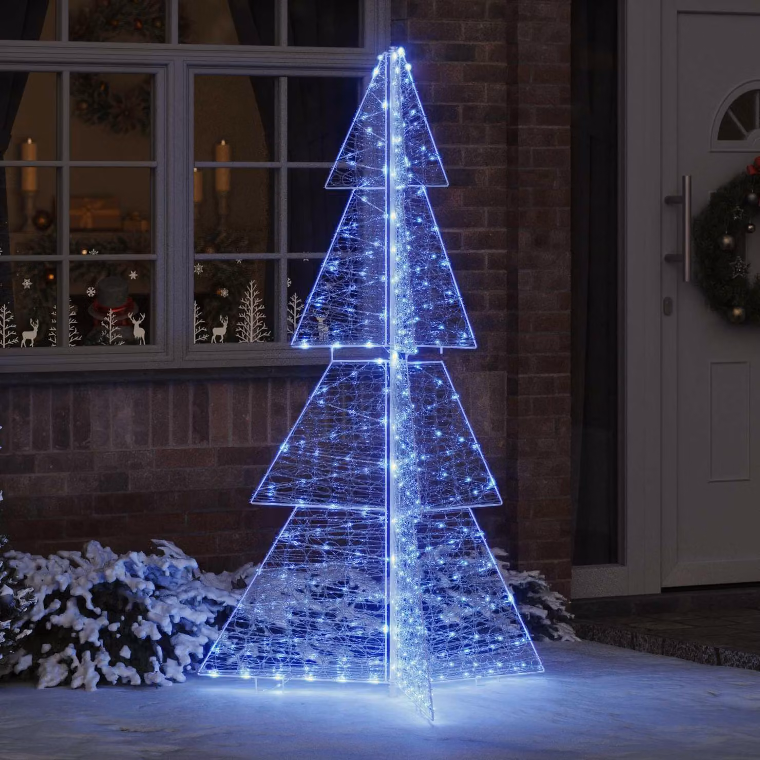 Maison Exclusive - Albero di Natale con 240 luci blu, 180 cm, in acrilico