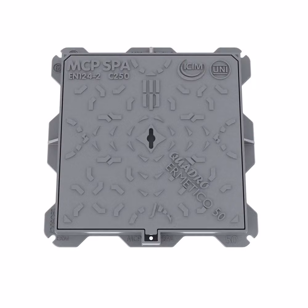 Chiusino in ghisa DianFlex grigio L/P: 60 x 60 cm – 2