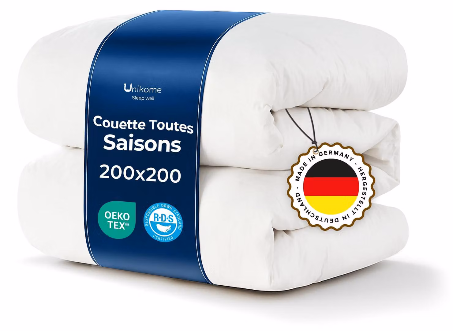 Coperta invernale per letto, dimensioni 200x200, imbottitura in piumino e piume da 2200 g, lavabile