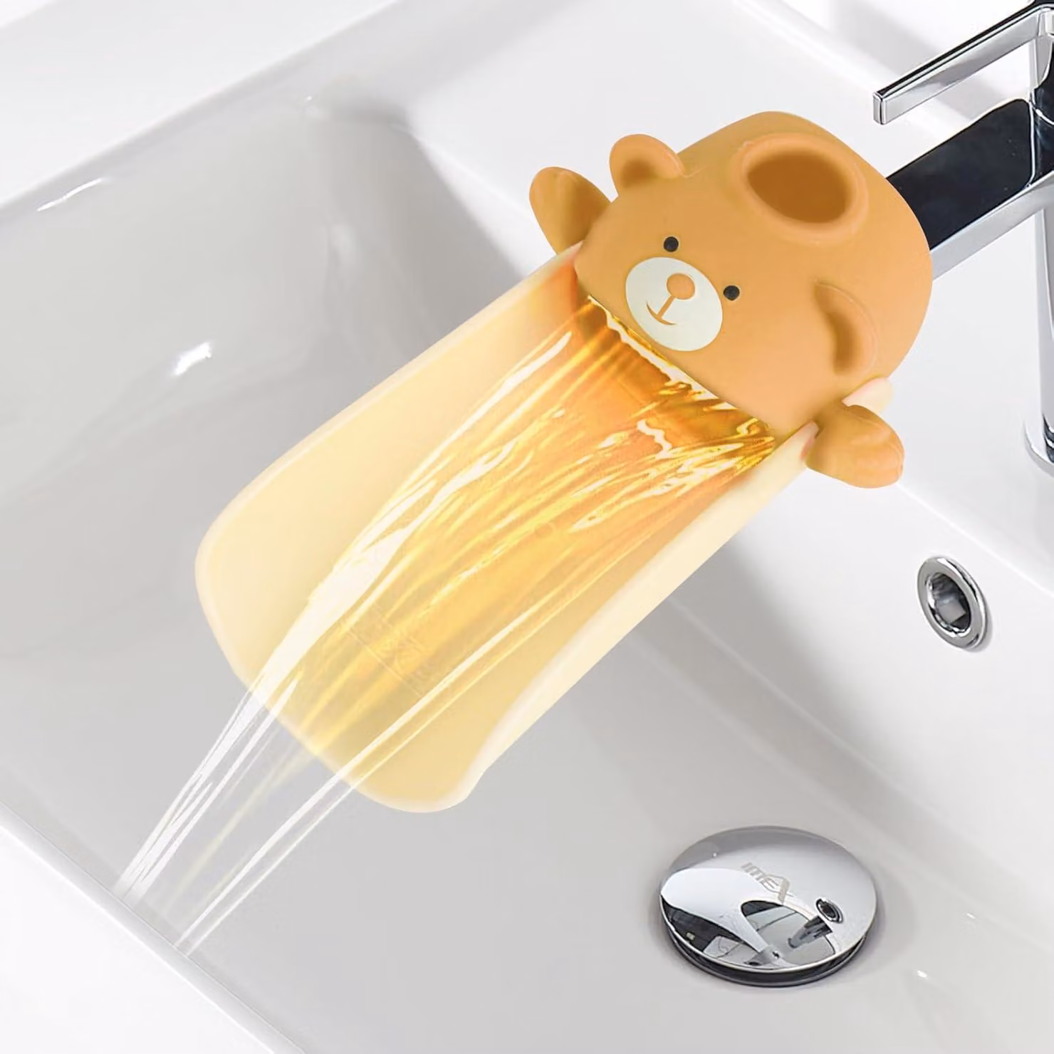 Prolunga per rubinetto con sensore di temperatura, adatta ai bambini, facile da installare, per il bagno