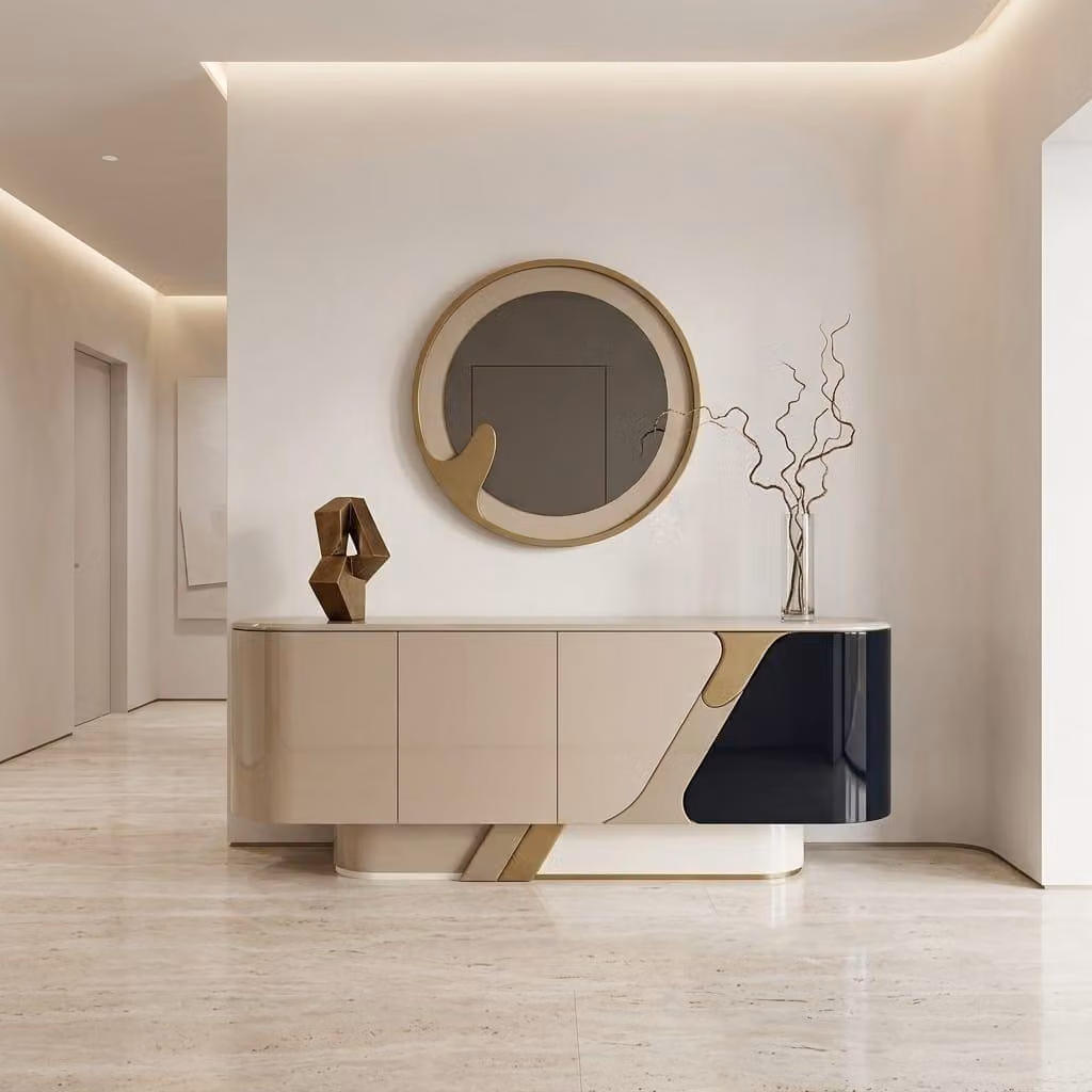 Mobile contenitore moderno con specchio e design elegante