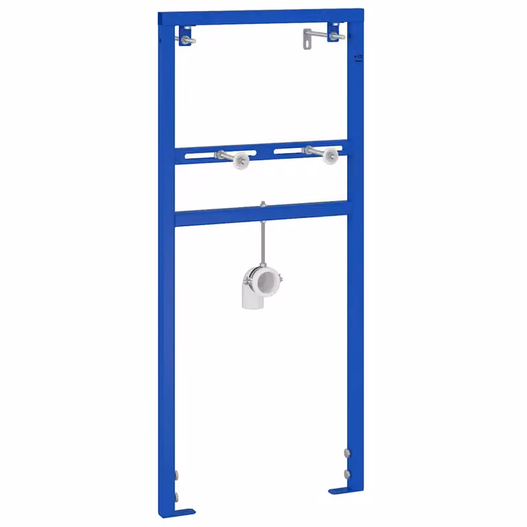 Supporto a muro per sistema di lavabo vidaXL in acciaio inossidabile blu L 50 cm x P 3 cm x H 112 cm