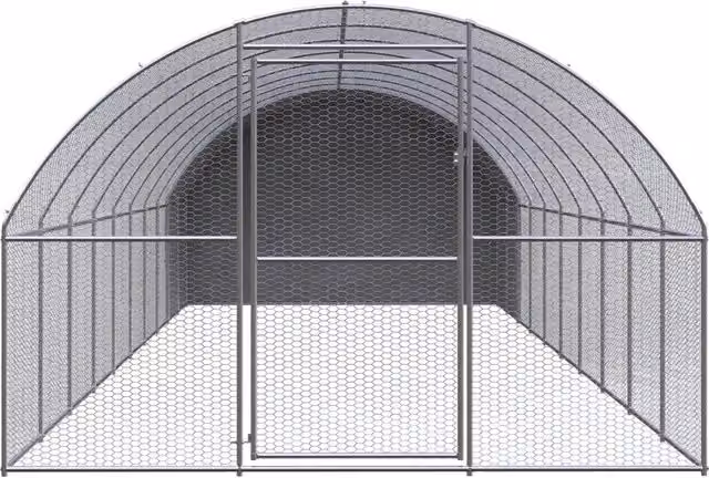 Gabbia per polli da esterno Videx in acciaio zincato grigio L: 10 m, P: 3 m, H: 2 m