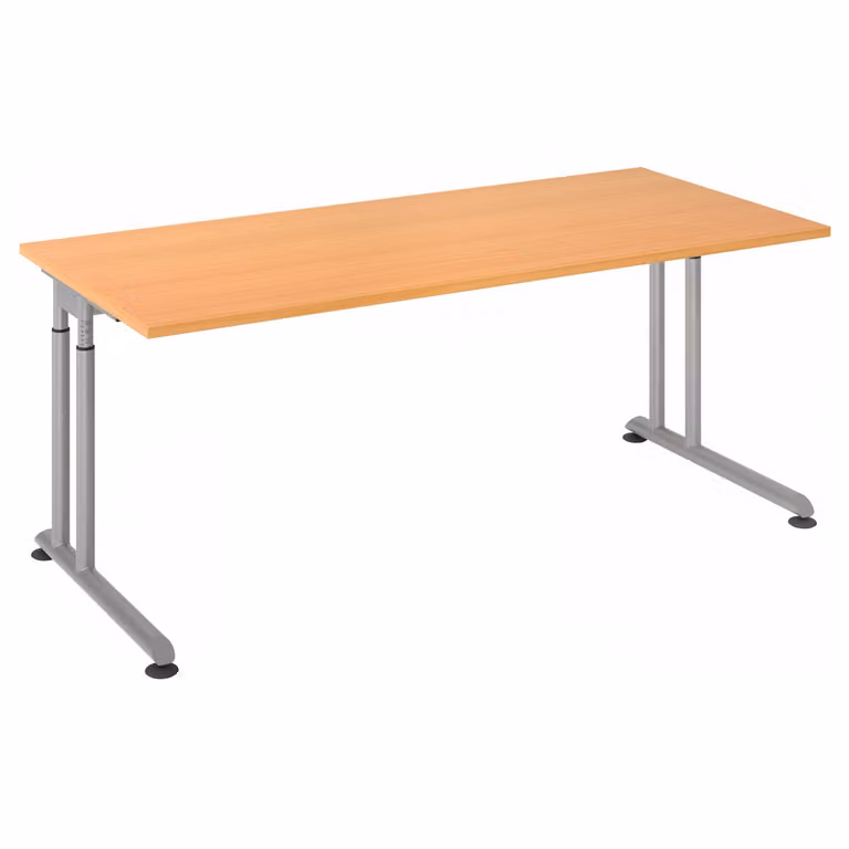 HAMMERBACHER ZS19 höhenverstellbarer Schreibtisch buche rechteckig