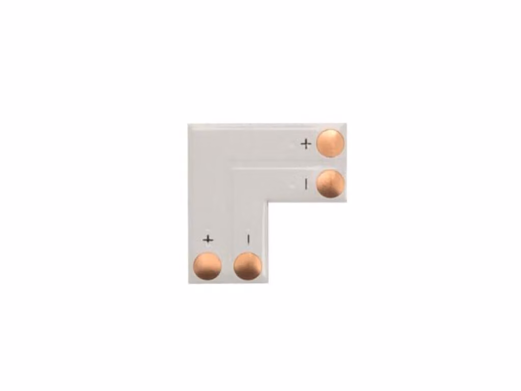 Connettore PCB flessibile a forma di L - 10 mm monocolore