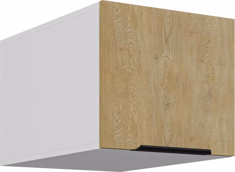 Credenza alta da 40 cm CREMONA in rovere chiaro + bianco opaco - Angolo cottura - Blocco cucina - Cucina - Cucina componibile