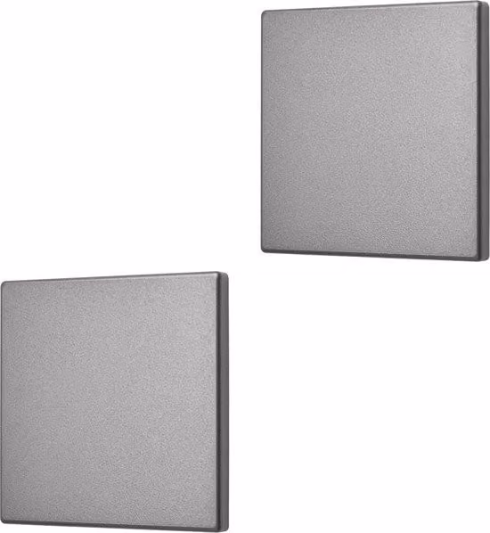 Pannelli in plastica a doppia parete 86 cm x 86 cm, bianchi, senza rigature, 2 pezzi