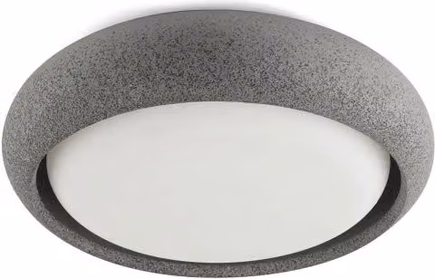 Plafoniera ANGA 240 Faro Barcelona in cemento grigio per esterno e giardino