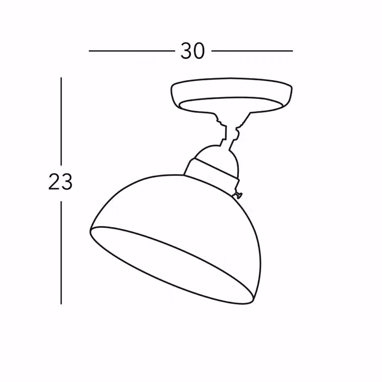 austrolux Plafoniera soffitto Nonna, dimmerabile, Bianco / Opale, Soggiorno / Sala da pranzo, Vetro, Campagna / Rustiche, Plafoniera