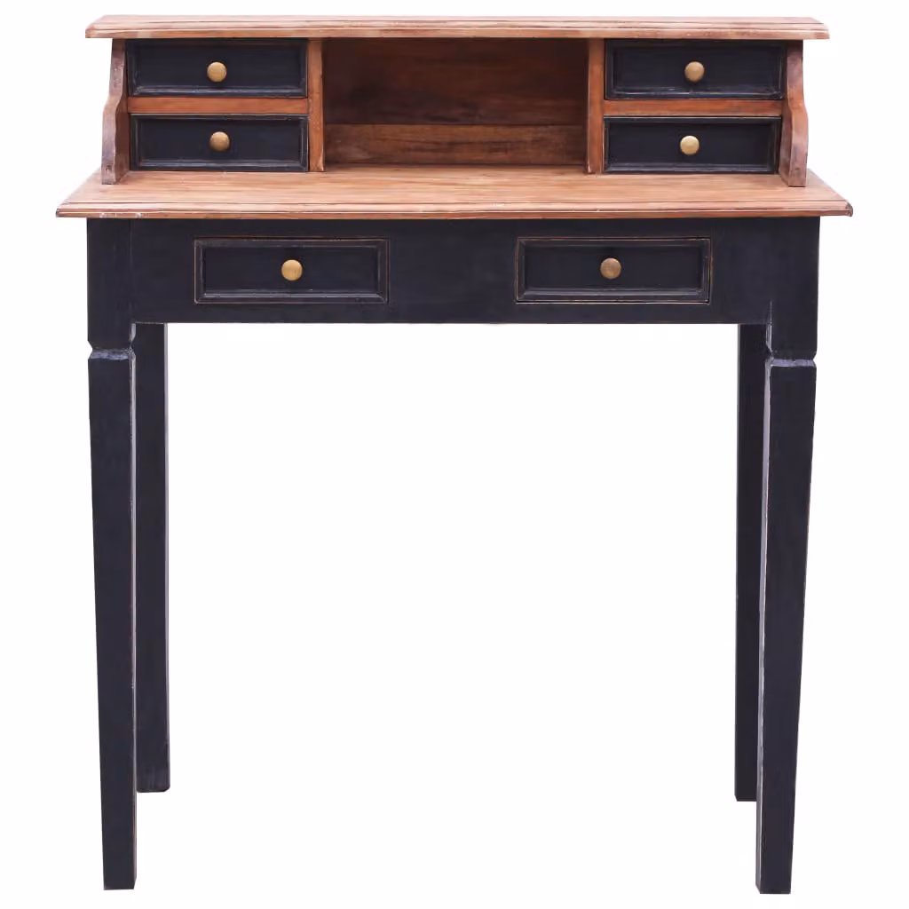 Scrivania con cassetti 90x50x101 cm in legno massiccio di recupero