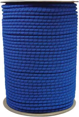 Corda Elastica in Plastica Rivestita Blu, Bobina da 100 m, Diametro 10 mm