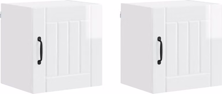 Armadietto a muro LUCCA 2 pcs Bianco Lucido 40 x 31 x 40 cm