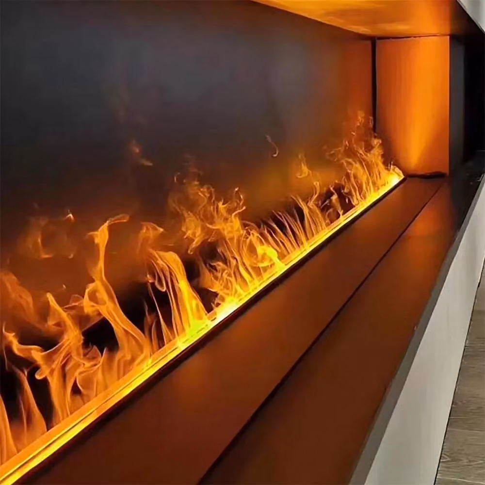 Camino elettrico a vapore acqueo 3D Divina Fire PRO-LINE 100 nero con controllo tramite APP – 2