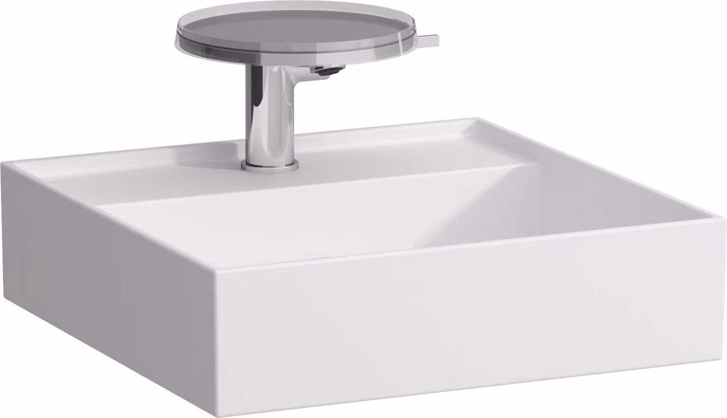 LAUFEN Kartell lavabo à poser, 2 trous pour robinet, sans trop-plein, 460x460mm, H8183317578151, H8183317578151