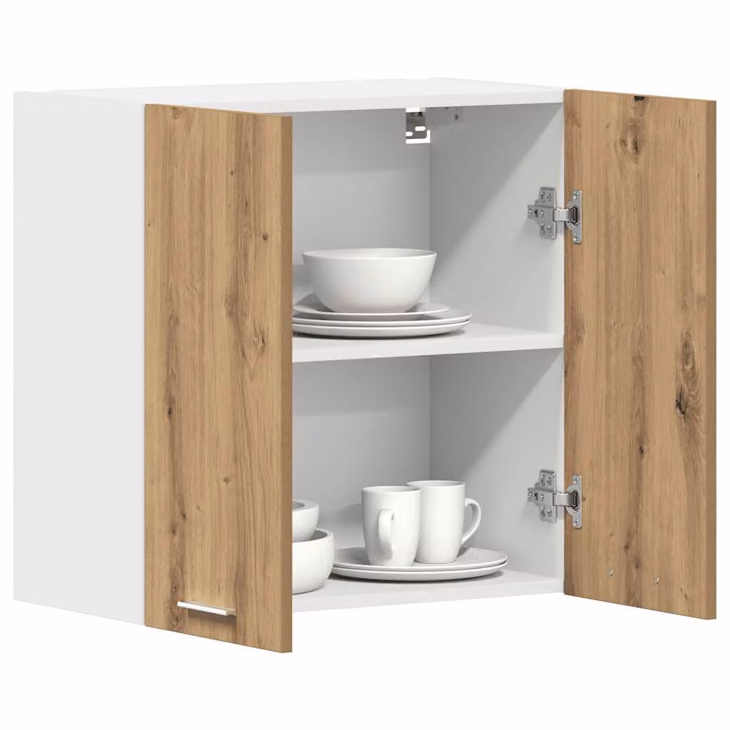 Pensile da cucina moderno vidaXL in legno marrone con ante a battente L/P/H: 60 x 31 x 60 cm