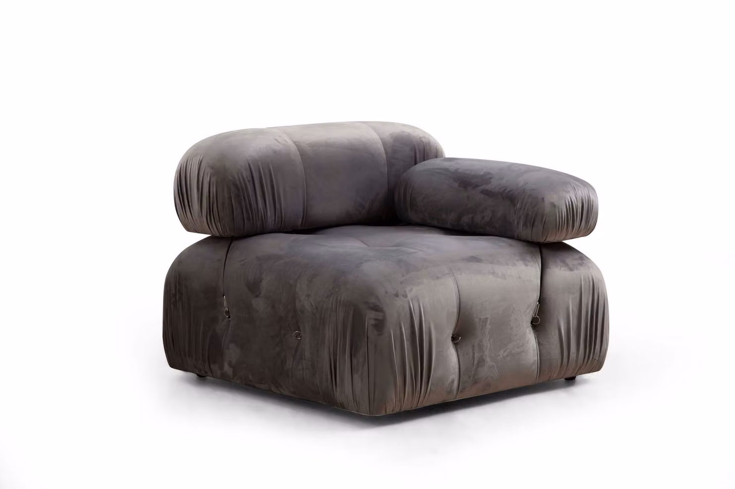 Hanah Home, Bubble- ARE1418, grigio, divano letto, struttura: Legno di faggio / truciolato