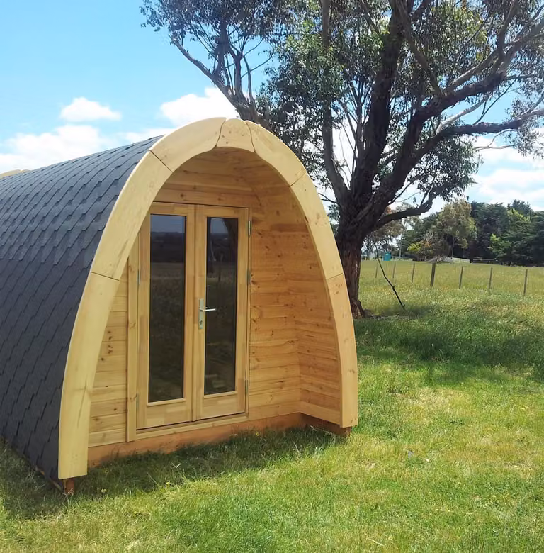 Camping Haus 2.4 x 5.9m Garten Laube Campinghaus Ferienhaus Holz Personen 2-4