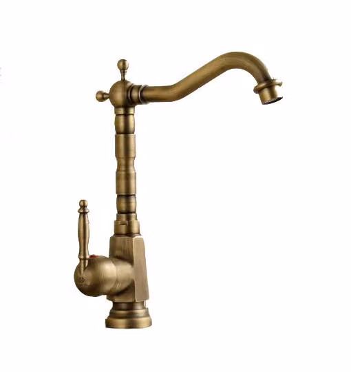 Miscelatore per lavabo KRAN in stile retrò in ottone HALIA