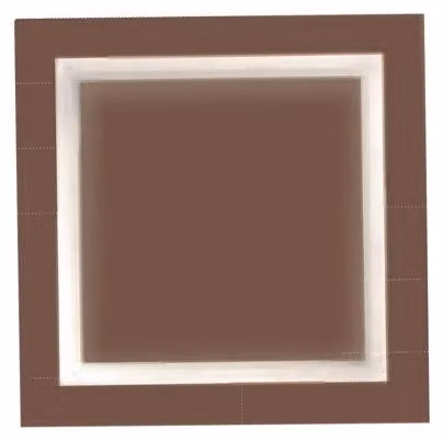 Plafoniera Contemporanea Square Metallo Ruggine Led 28W