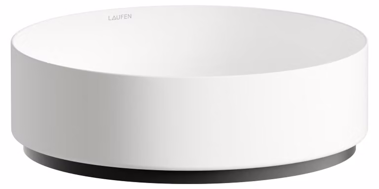 LAUFEN UNISONO Cuvette de lavabo, ronde, sans trou pour robinet, sans trop-plein, 375x375x116mm, H512UO30001121, H512UO30001121