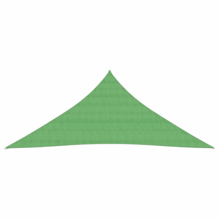 The Living Store Tenda da sole 160 g/m² Verde chiaro 4x4x4 m HDPE