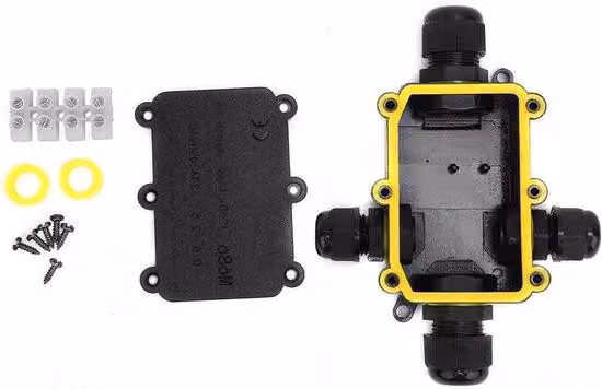 Custodia impermeabile IP68 per cavo sommergibile con connettore a 4 poli