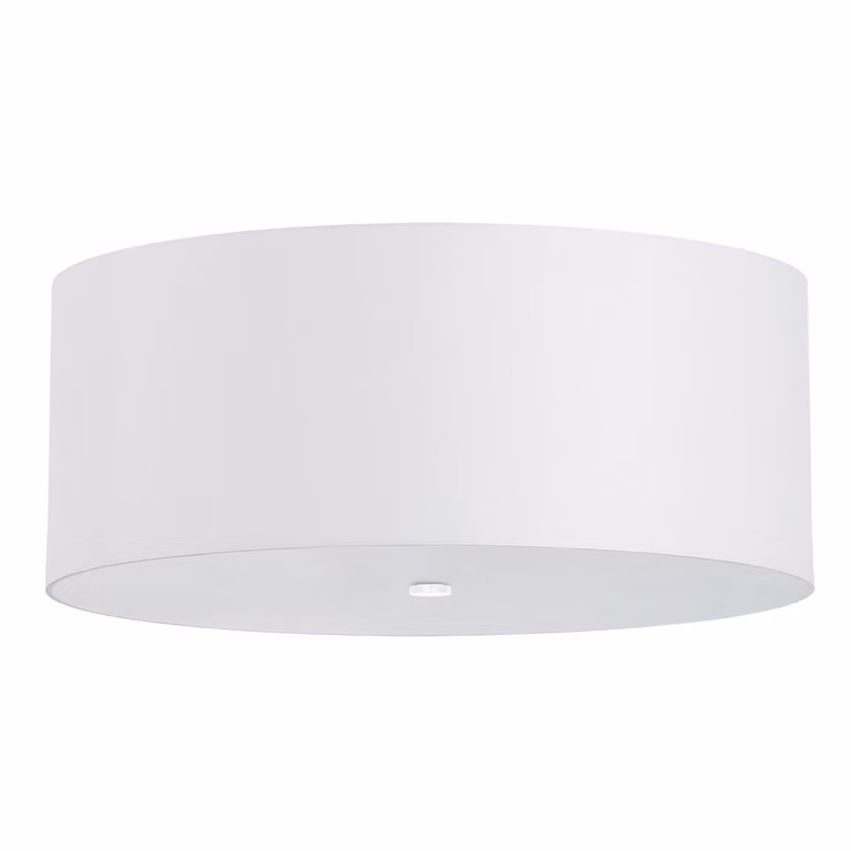 Lampadario OTTO 70 bianco 6xE27 15W tessuto/vetro/acciaio 35x70x70cm Sollux Lighting