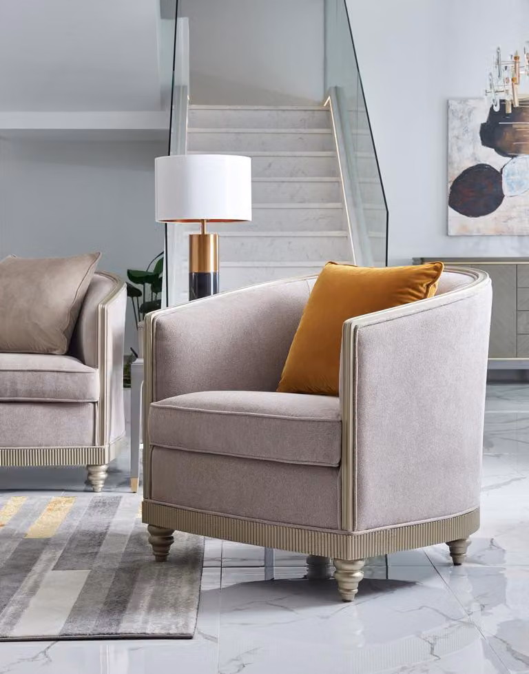 Sessel Einsitzer Royal Stuhl Thron Polster Lounge Stühle Sofa Hotel Einrichtung