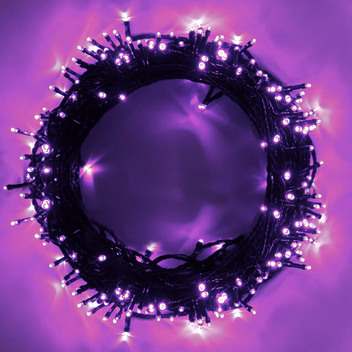 Catena luminosa con 120 LED, 8 modalità, funzione di memorizzazione, grado di protezione IP44, lunghezza 15 metri, colore lilla