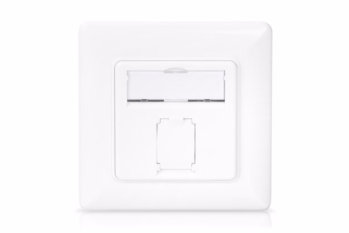 DIGITUS DN-9010/8-1 Scatola da incasso DIGITUS Cat. 6A, classe EA, 1x RJ45, bianco puro