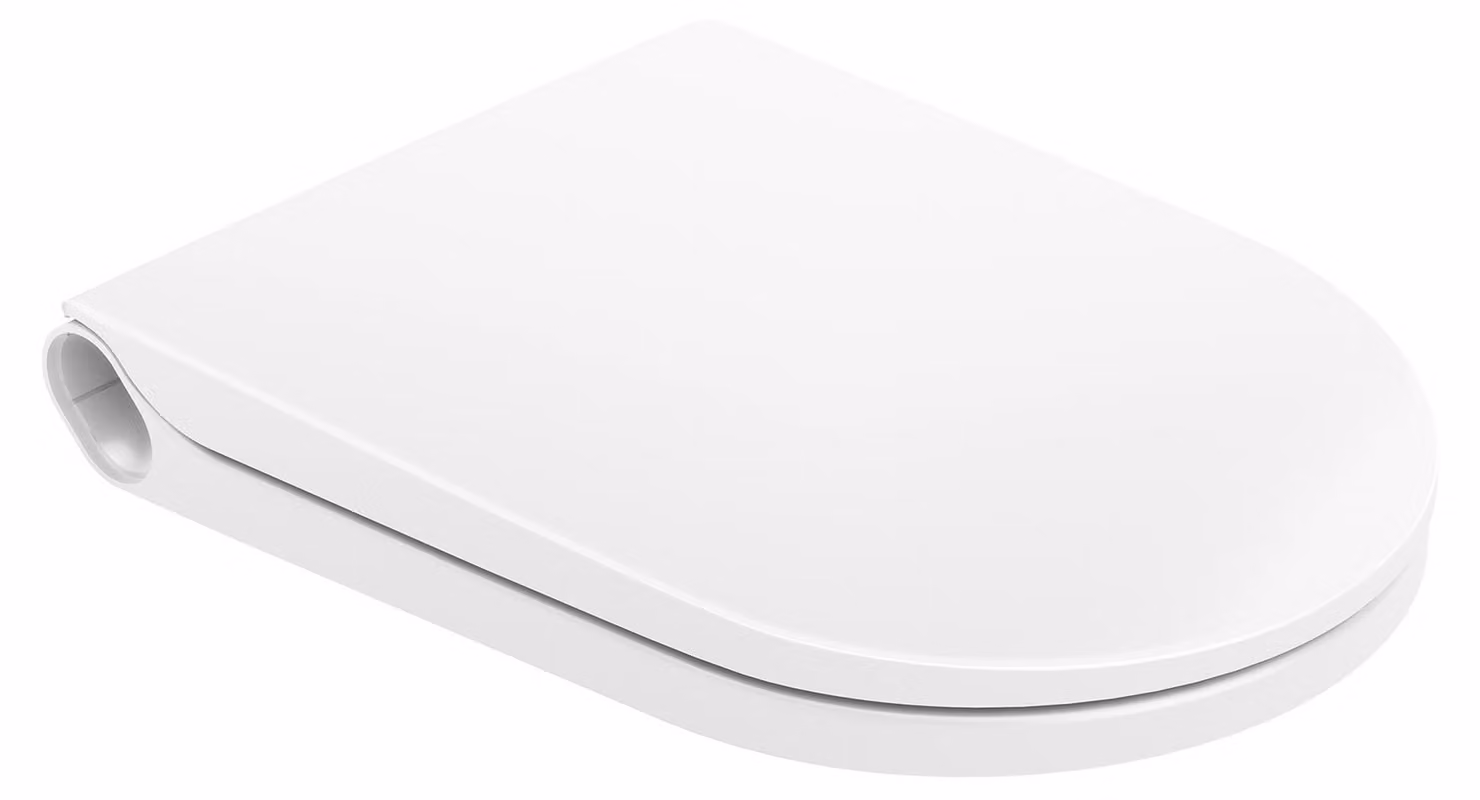 Siège de WC LAUFEN Cleanet Riva, avec couvercle, avec dispositif dabaissement automatique, sans contrôleur, sans couvercle latéral, 490x380mm, H8916910000001, H8916910000001