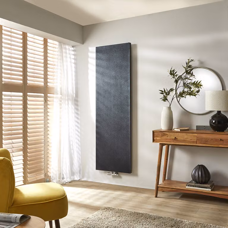 Radiatore Verticale Di Design – Nero – 1800mm