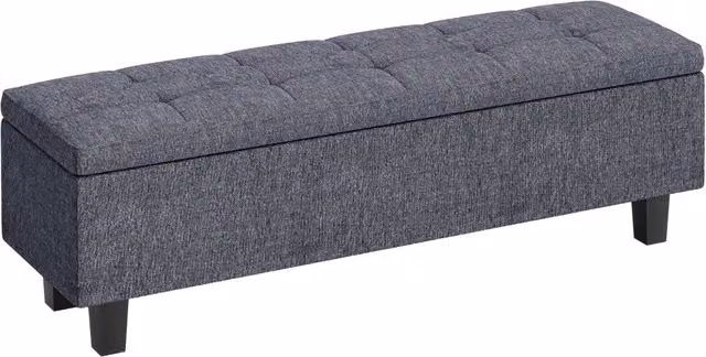 Poltrona in tessuto con gambe in legno ¨C zephmum ¨C Grigio scuro