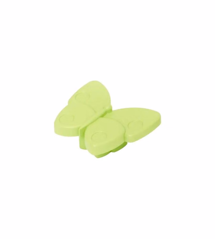 Pomolo Farfalla Plastica Verde