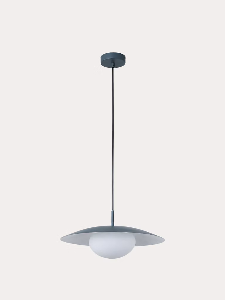 Lampada da soffitto Brena Kenay Home verde in metallo e vetro