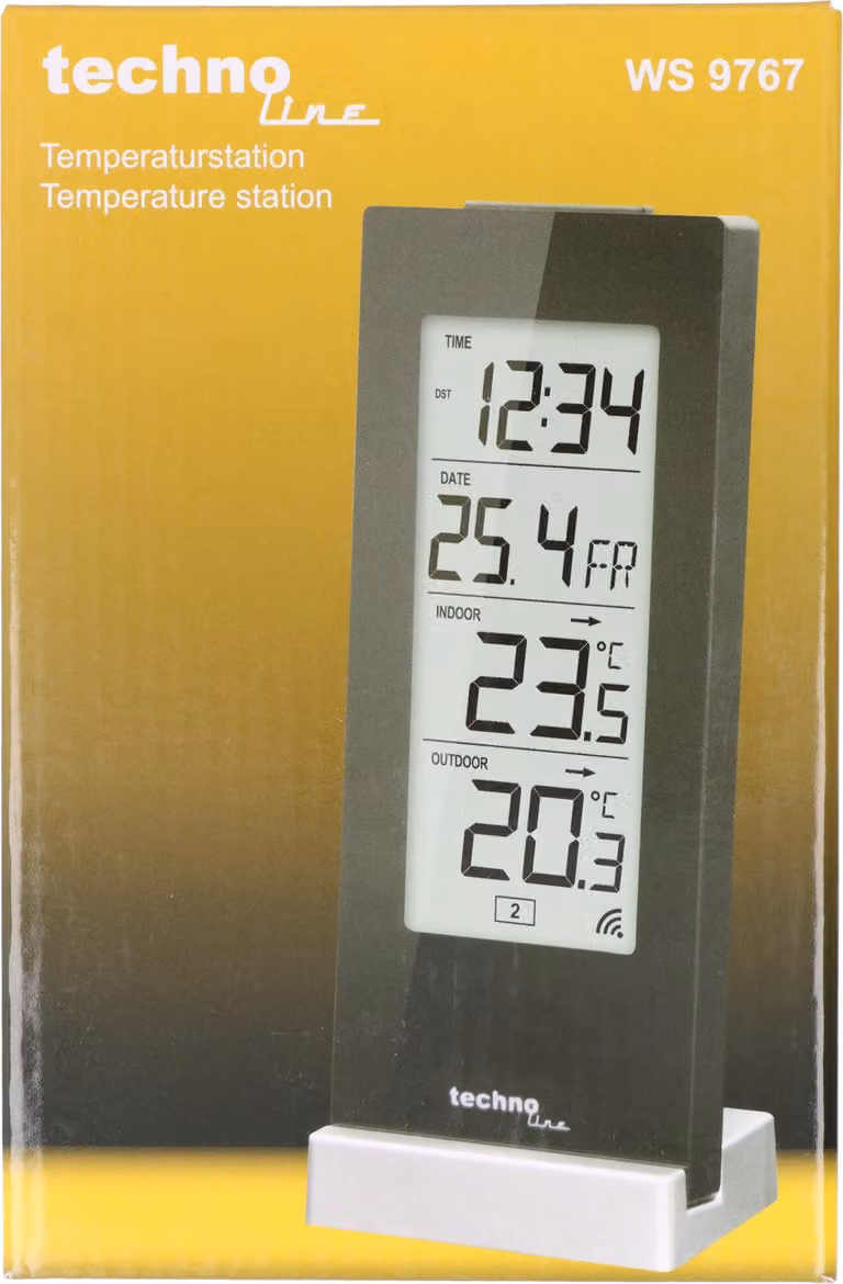 Technoline WS 9767 Stazione meteorologica digitale nera