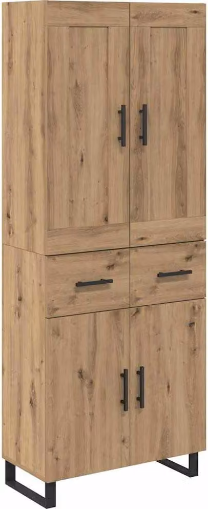 Credenza con cassetto Rovere artigianale 69,5 x 34 x 180 cm