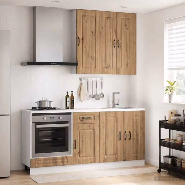 Unità Cucina KALMAR 5 pz Rovere Artigianale 3438254
