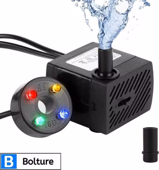 Pompa per laghetto con illuminazione a LED - Pompa per acque reflue