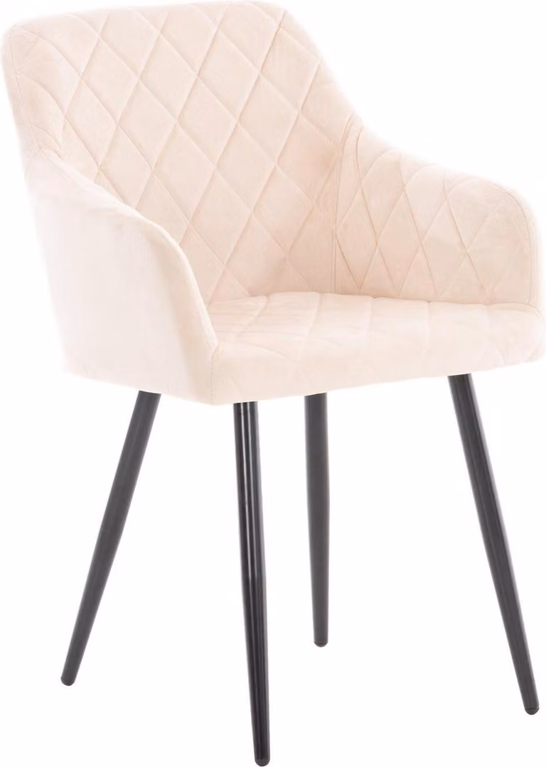Sedia da pranzo - seduta confortevole - seduta laccata per un comfort duraturo | Materiale: Soft | Colore: Beige