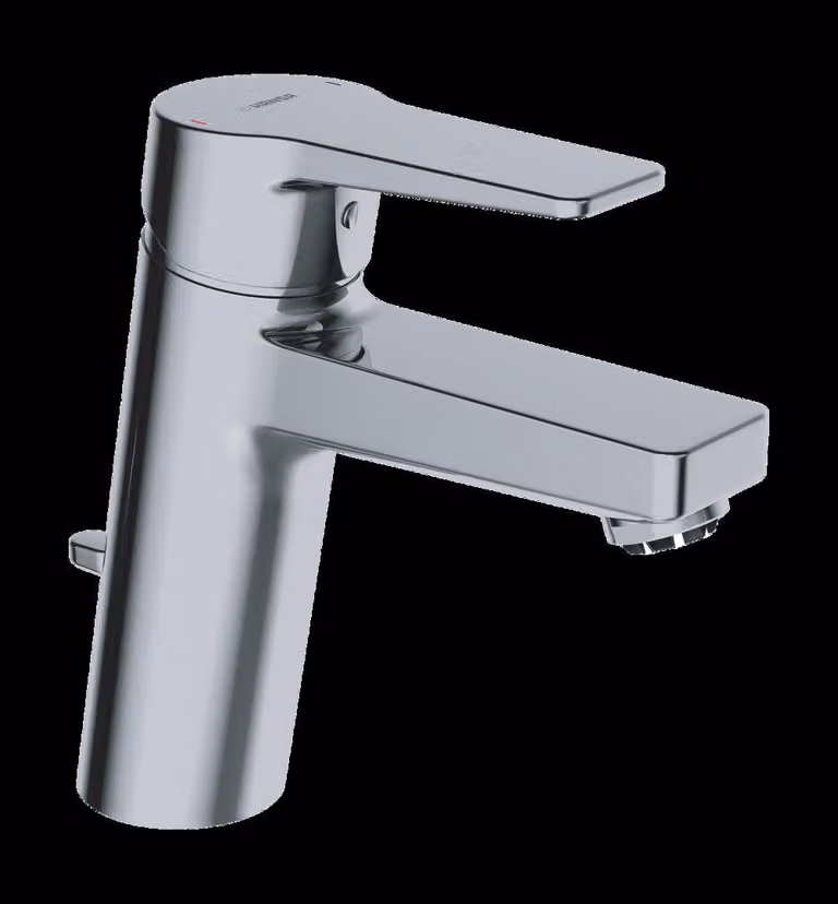 HANSA HANSATWIST XL Mitigeur de lavabo, basse pression, avec vidage, saillie : 123 mm, 09031183, 09031183