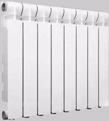 Radiatore in alluminio Fondital Calidor 80 B2 bianco, 10 elementi, H: 60 cm, L: 80 cm