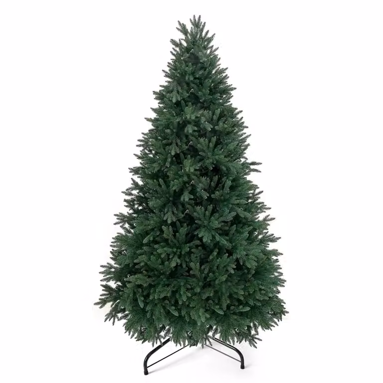 Albero di Natale Artificiale Nordico VESTIAMO CASA in PE Verde, H 230 cm, Diametro alla base: 140 cm