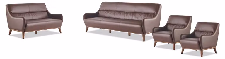 Sofagarnituren Klassisch 3-Sitzer 2-Sitzer Sessel Leder Couch Sofa-Set