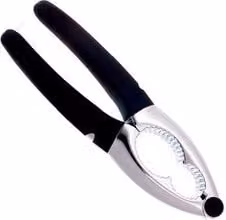 Schiaccianoci in acciaio inossidabile Ghidini TWIST Cromo e Nero