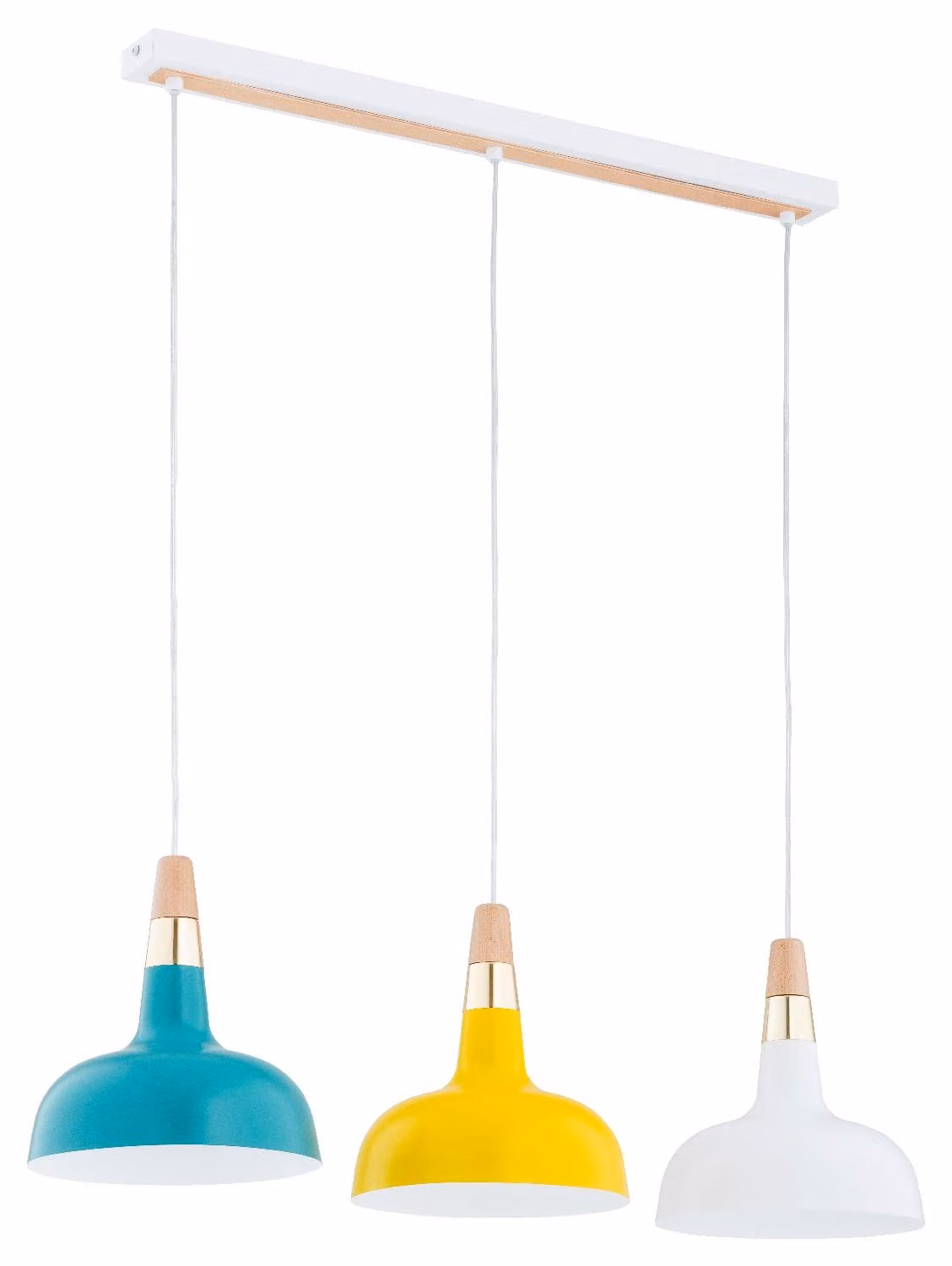 Lampada a sospensione RODOS multicolore 3xE27x15W in metallo, dimensioni: 90x85x23 cm, IP20, Alfa