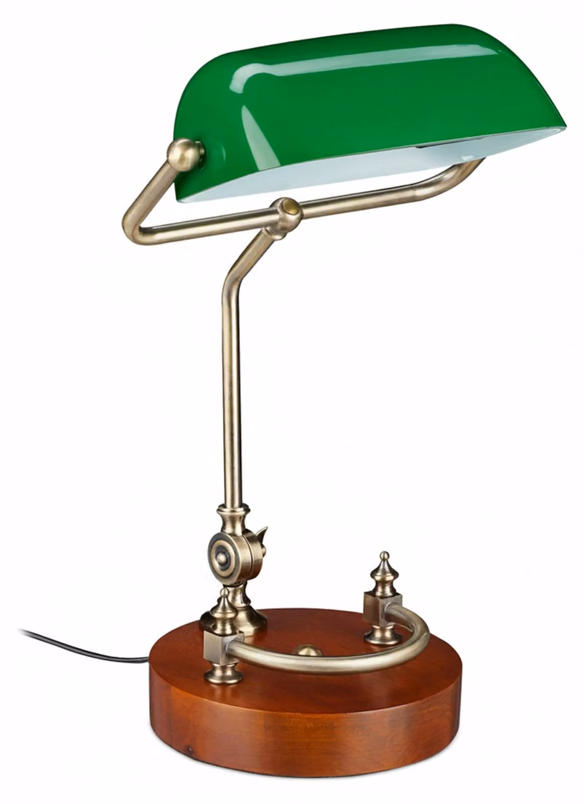 relaxdays 10016606_0 relaxdays Tischlampe grün, braun