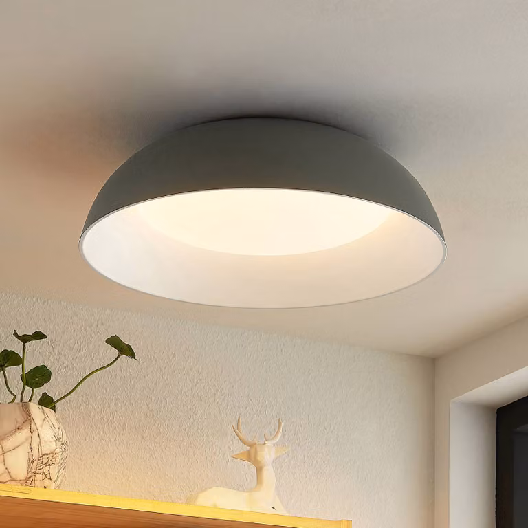 Plafoniera a LED Juliven Lindby, Alluminio / Grigio / Zincato, Soggiorno / Sala da pranzo, Alluminio, Moderno, Plafoniera LED